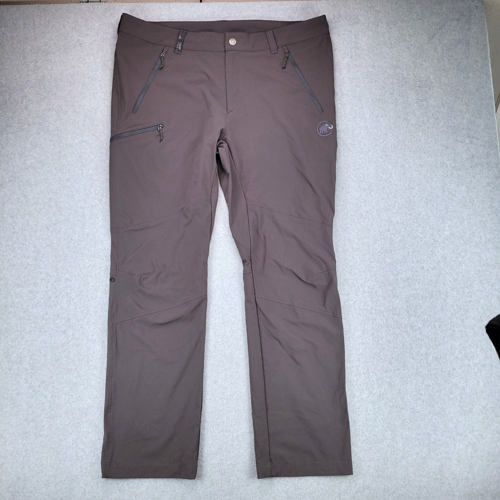Mammut Runbold Hiking Pants Mens 40 Short 40x30 Gray Technical Stretch